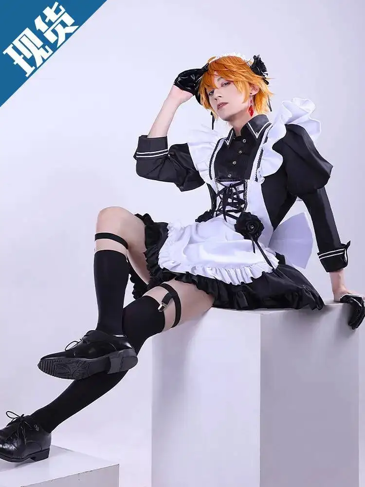

Genshin Impact cosplay clothes Dadalia maid cosplay male cosplay comrade anime clothes French maid