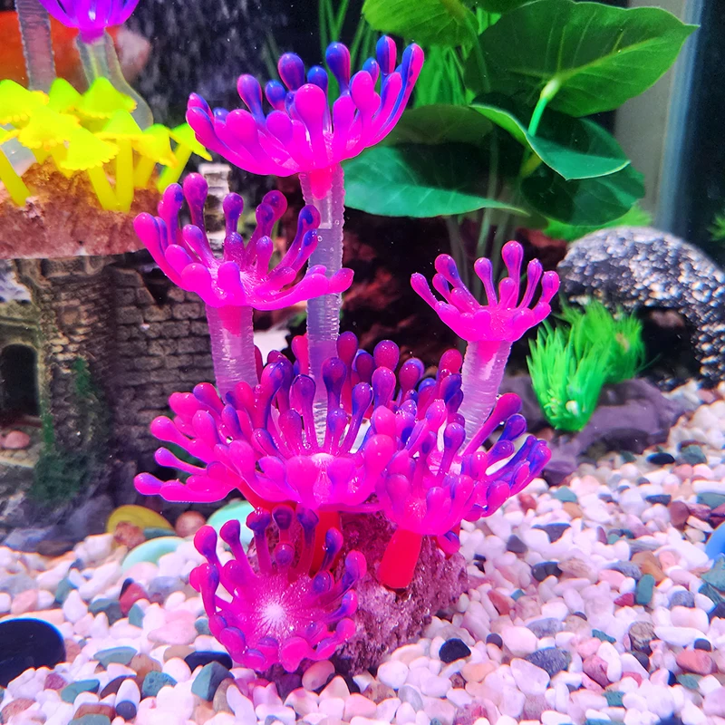 Artificial Underwater Coral Aquarium Fish Tank Simulation Decoration Aquarium Backgrounds Plants Water Grass Decora Beautiful