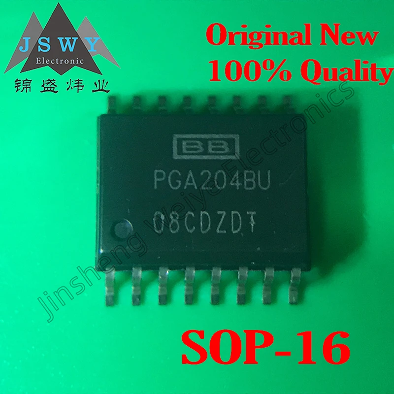 

(1/20 pieces) PGA204BU original authentic PGA204 SMD SOP-16 programmable gain instrumentation amplifier chip spot delivery fast