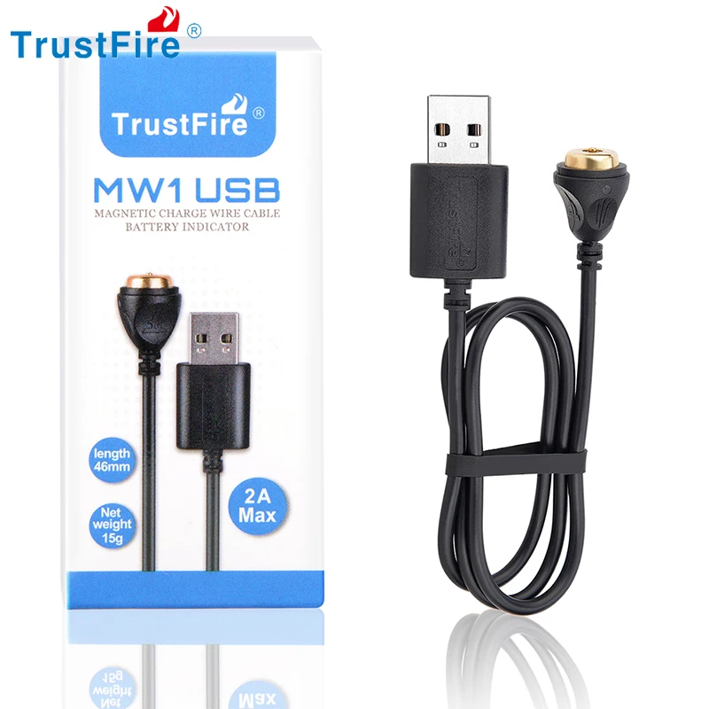 Trustfire Magnetic Charging Cable MW1 5V 2A Smart Battery Charger For MC1 MC12 MC3 MC18 MC5 LED Magnet Flashlight