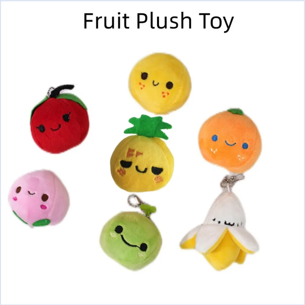 10Pcs Wholesale Fruit Stuffed Toys Plush Toy Pet Toy soft Plushier Dolls Keychain Key Ring Accessories Bag Backpack Pendant 114#