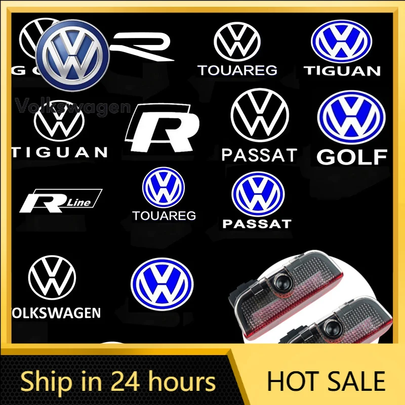 

Стайлинг молдингов светодиодный HD дверной логотип приветственный свет для VW Touareg 7P CR7 T-ROC Touran 5T1 Teramont Golf 5 6 7 R LINE GTI GTE P
