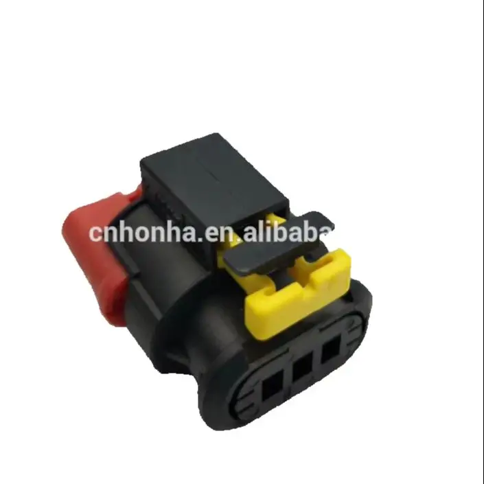 Free shipping 3 Way Auto Ignition Coil Connector Automotive Waterproof Electrical Sensor Socket Plug connector 284425-1 AMP Tyco