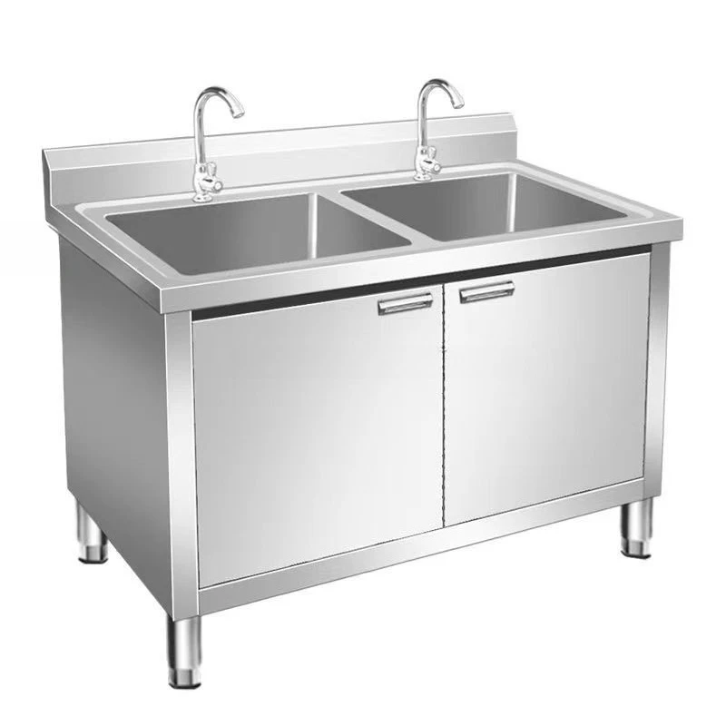 Ginee Medical Customized Portable 304 Stainless Steel Modern Design Lab Sink for Hospital Outdoor Use Foot Operated Hand Wash