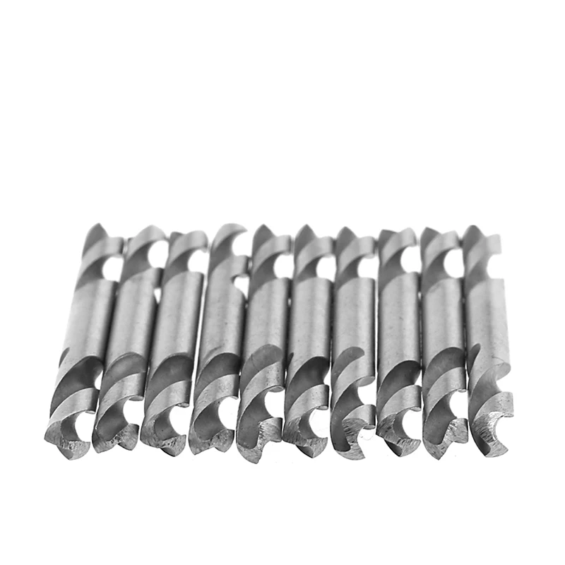 10Pcs 3.2mm 3.5mm 4.2mm 5.0mm 5.2mm HSS Double Ended Spiral Torsion Drill Tools Drills Set