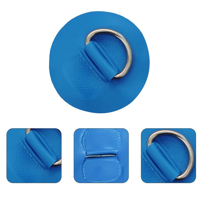 4pcs Stainless Steel D-Shaped Ring Patch, Suitable for Storage and Fixation Accessories of Inflatable Paddleboards
