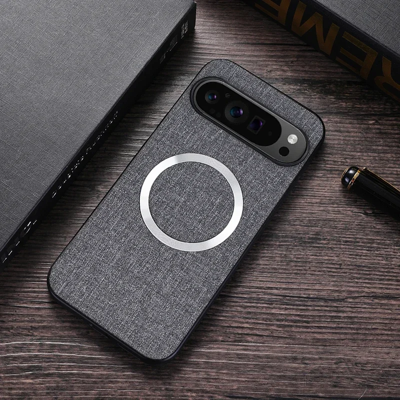 Stoffhülle für MagSafe Case für Google Pixel 9 10 11Pro XL 8 7 6 9 10Pro 10A 9A 8A 7A 6A Magnetische Ladehülle PC Stoßfeste Abdeckung
