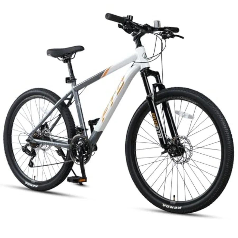 

Earth Mountain Bike with 21-Speed Aluminum Frame Dual Disc Brake Comfortable Saddle Multiple Colors