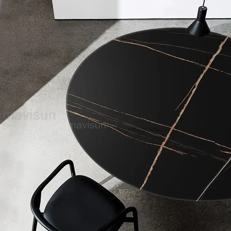 Minimalist Italian Dining Tables Matte Slate Small Apartment Dining Tables Household Luxury Mesa De Jantar French Furniture