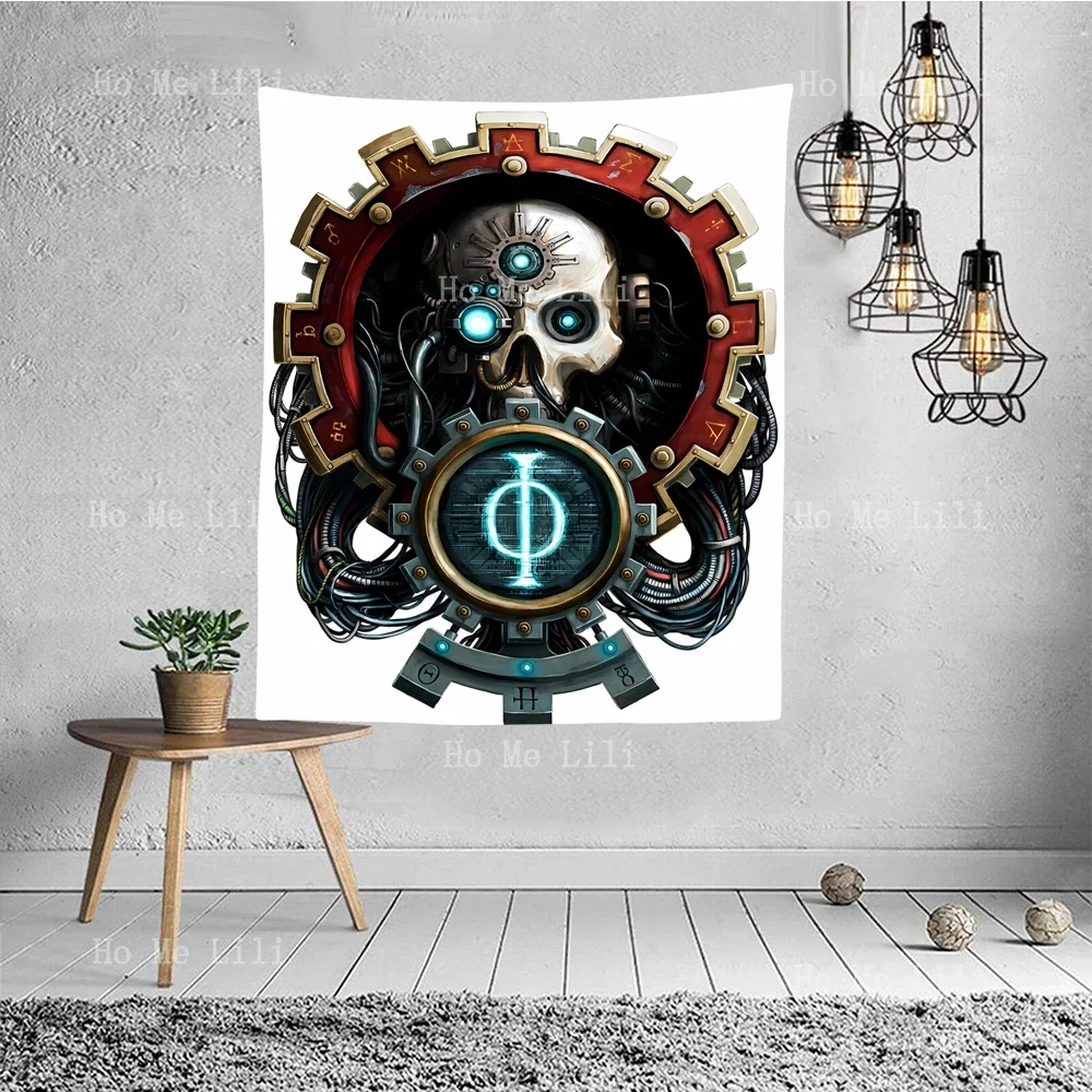 Army Adeptus Mechanicus Skull Ultras Sur Water Color Skull Tapestry Wall Hanging For Bedroom Livingroom Modern Design Tapestries