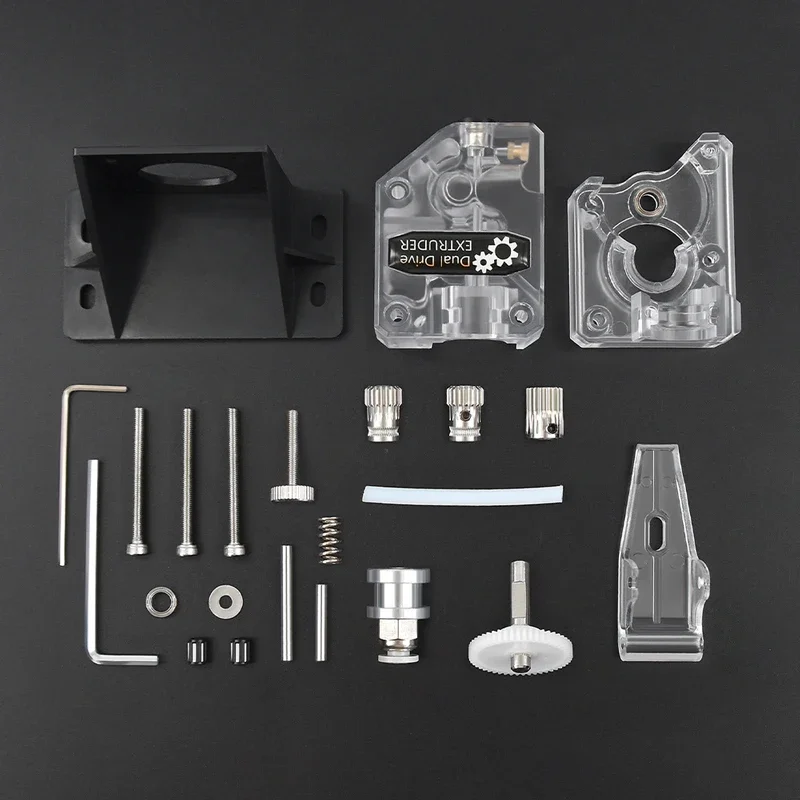 3D printer accessories New BMG transparent extruder deceleration double gear feeding soft consumables are available.