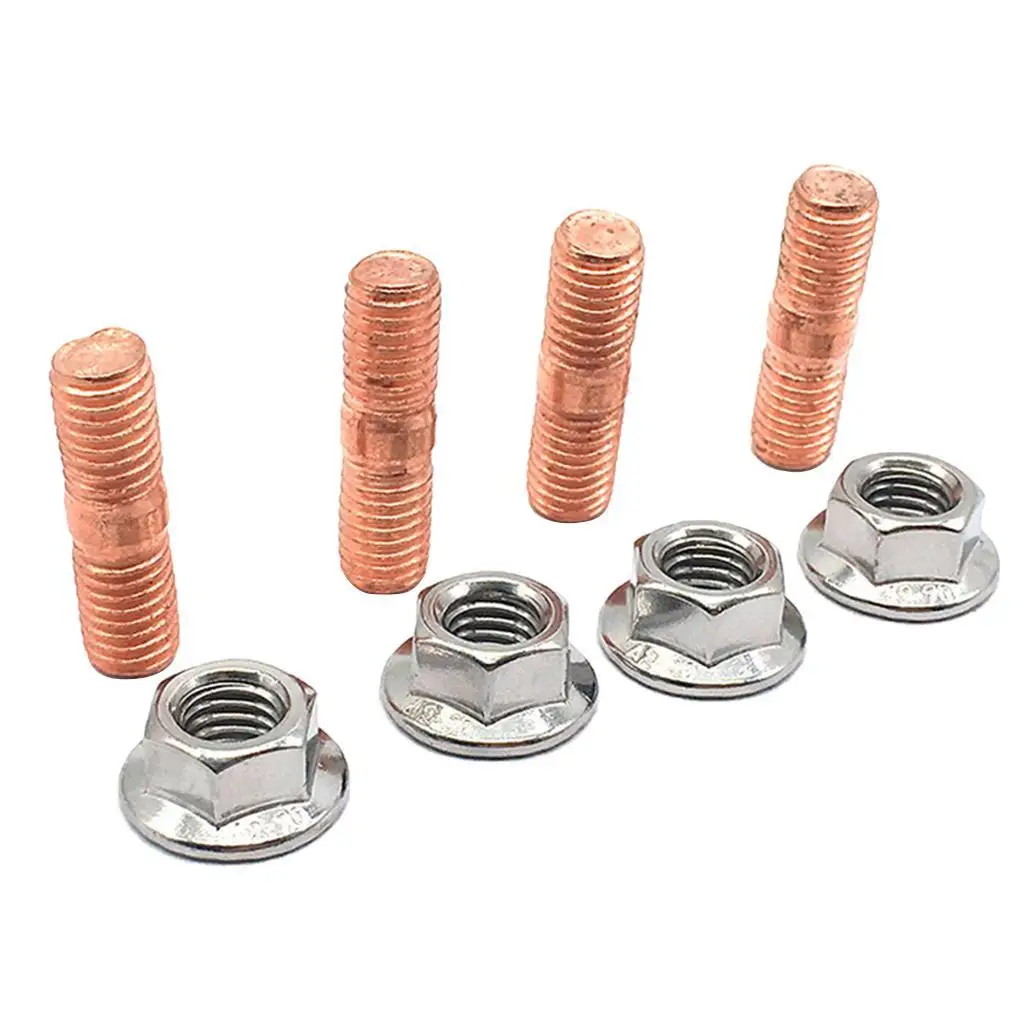 1.5 Threaded charger Stud Kit Flange Serrated 3 T4 (set Four)