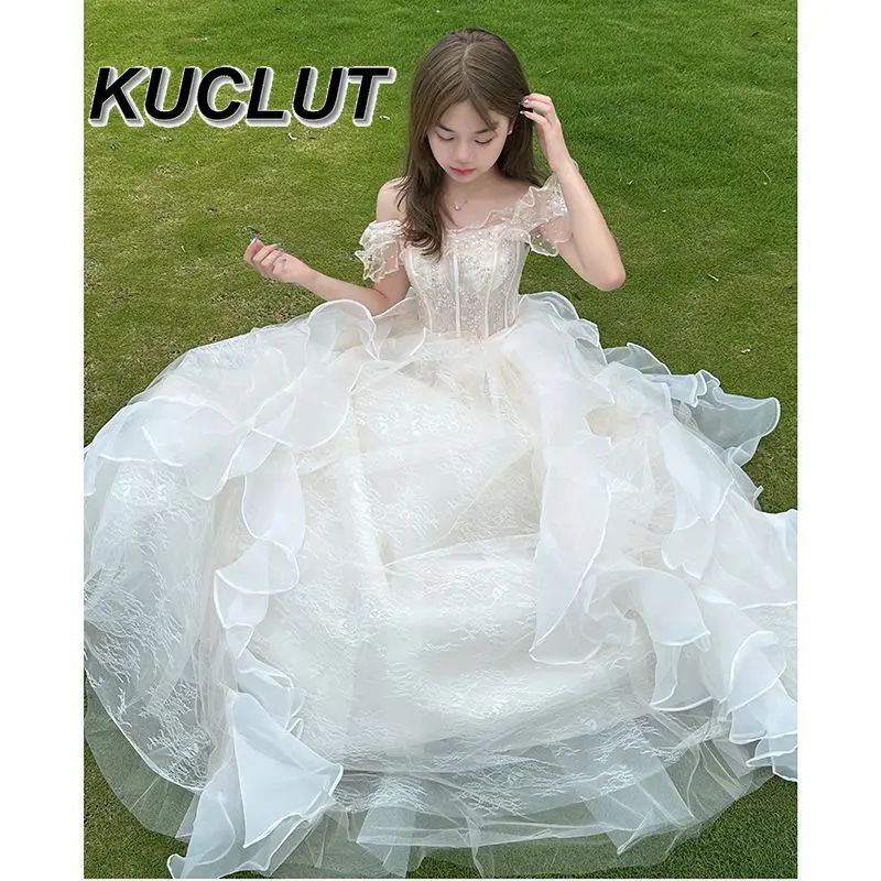 

Premium Off Shoulder Evening Dresses Luxury Niche Fairy Presiding Over Tutu Dress Adult Birthday Princess Wedding Bridal Dress