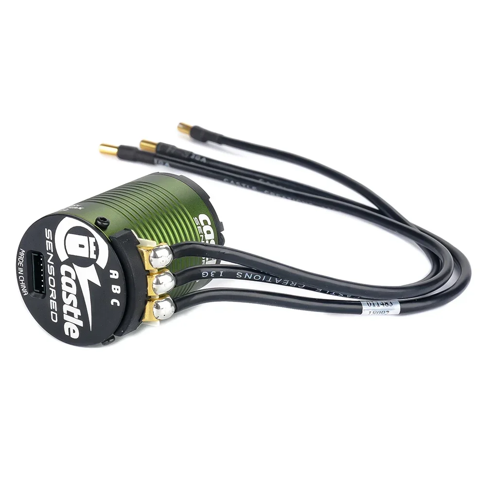 CASTLE 1406 4600KV 5700KV 6900KV 7700KV Sensored Brushless Motors for 1/10 1/12 RC Model Touring Car Accessories RC