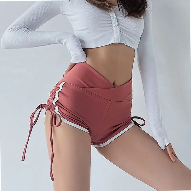 Woman Push Up Sexy Open Seats Pants Mini Skinny Low Waist Crotchless Panties with Hidden Zippers Open Crotch Shorts