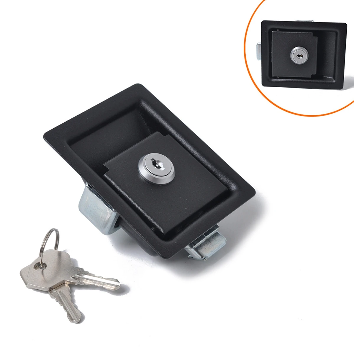 Multi-Purpose 2PCS Trailer Tool Box Locks Door Paddle Handle Latch Paddle Locks For RV Camper Truck Trailer