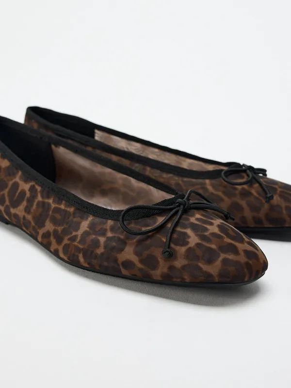 spring-new-arrival-women's-flats-ballet-style-leopard-print-knot-decorated-low-cut-single-shoes-comfortable-casual