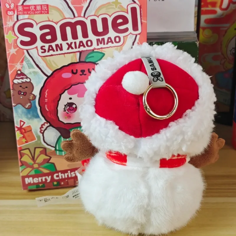 

New Genuine Samuel Sanxiaomao Blind Box Santa Claus Samuel Mystery Box Bear Gingerbread Man Anime Figures Kawaii Christmas Gift