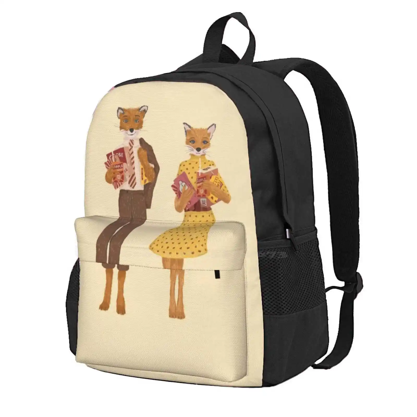 Fantastic Mr. Fox And Mrs. Fox Funny Hot Sale Schoolbag Backpack Fashion Bags Find Your Thing Fantastic Mr Fox Fantastic Mr And