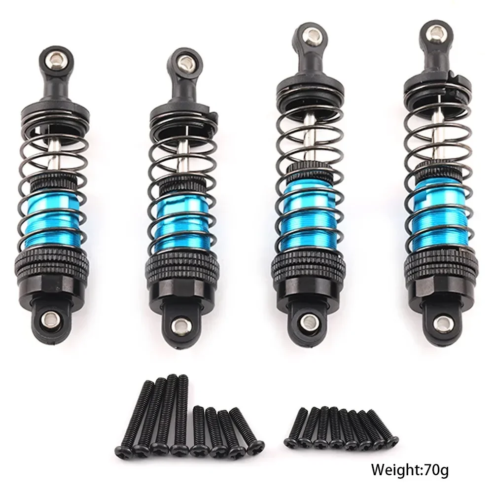 

4pcs 75mm 81mm Metal Shock Absorber Damper for MJX 16207 16208 SCY 16101 16102 Wltoys 144001 124019 HBX 16889 RC Car Upgrades