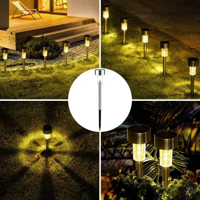 Solar Light Garden Decoration Tools Outdoor Solar Powered Lamp Waterproof Landscape Lighting for Pathway Patio Yard Lawn