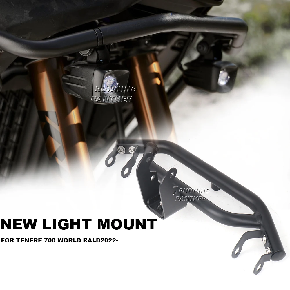 

LED Light Mount Bracket Bar Fog Lamp Holder Front Crash Bar Guard For Yamaha Tenere700 Tenere TENERE 700 World Raid 2022 2023