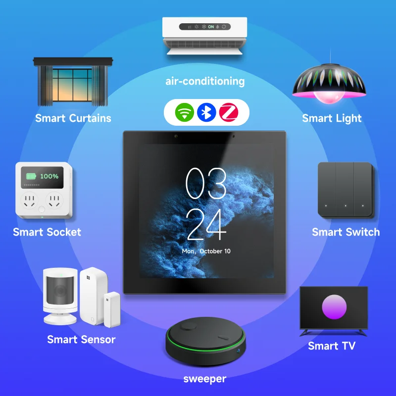 

Smart Home Panels: Wireless Bluetooth Connectivity To Control Curtains, Personalize Smart Devices & Build Custom Smart Scenes