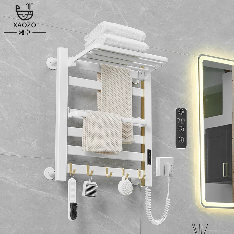 

Bathroom Electric Towel Rack Household Constant Temperature And Timing Heating Towel Rack Towel Dryer Free Punch Heater