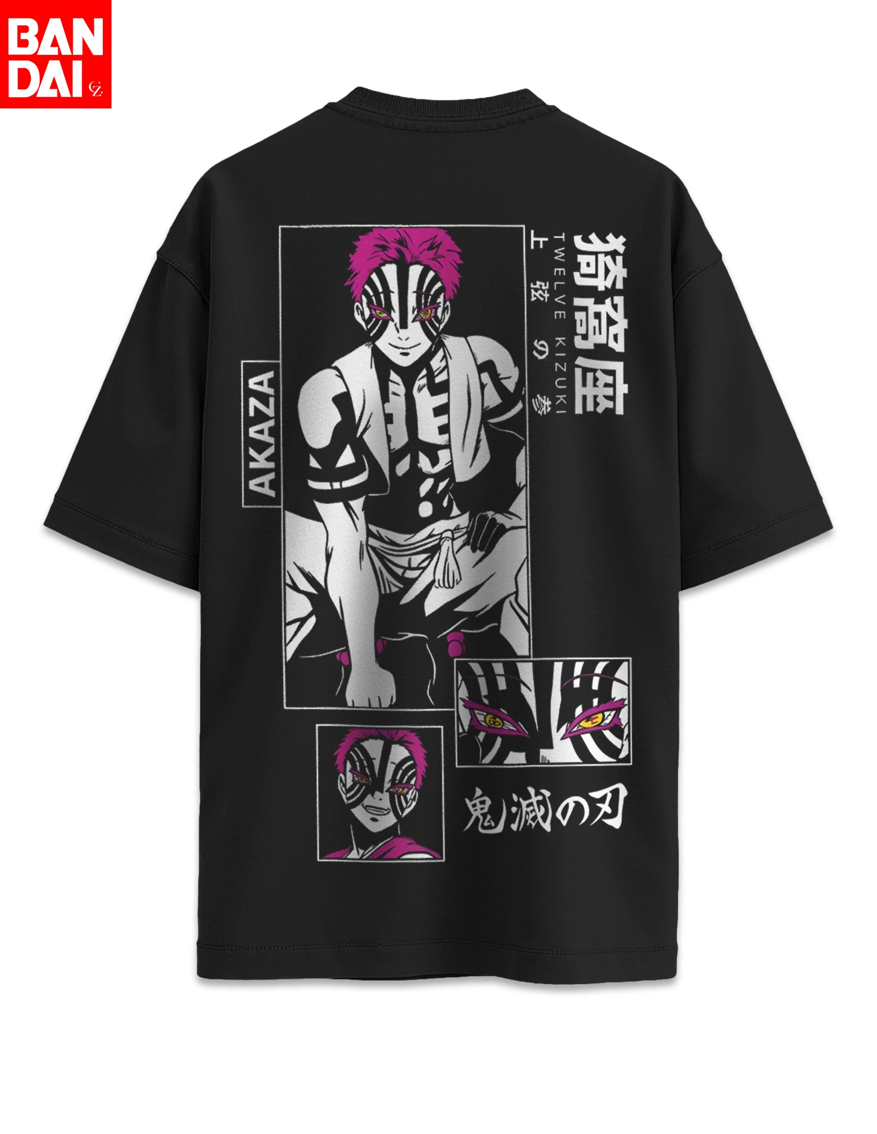 

Demon Slayer Tanjiro Nezuko Zenitsu Inosuke Claw Slash Vintage Washed Oversized T Shirt 2026 Summer Men Cotton Streetwear