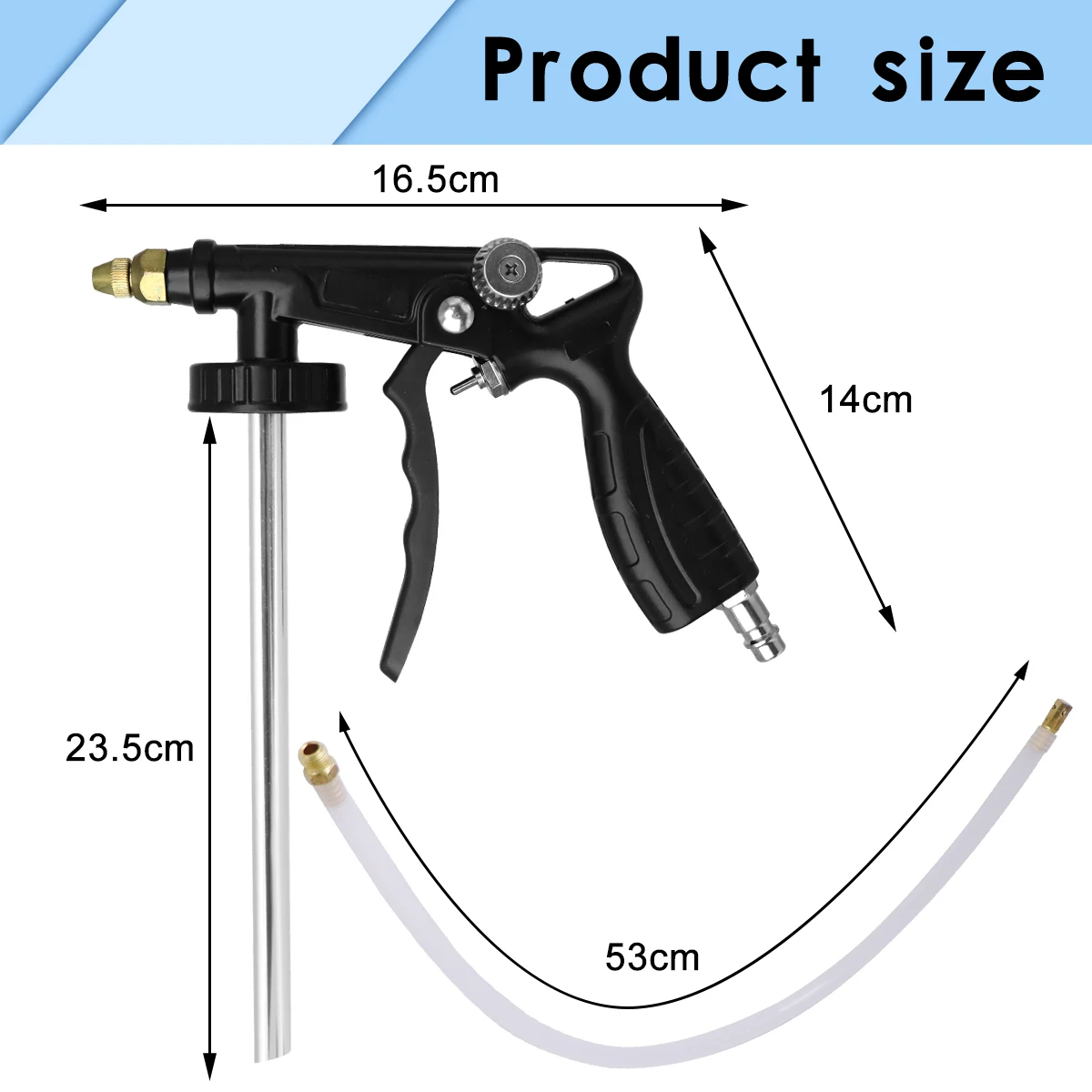 Airbrush Paint for Automobile Chassis Glue Gun Auto Armored Sprayer Adjustable Undercoating Metal Sprayer Gun Underbody Coating