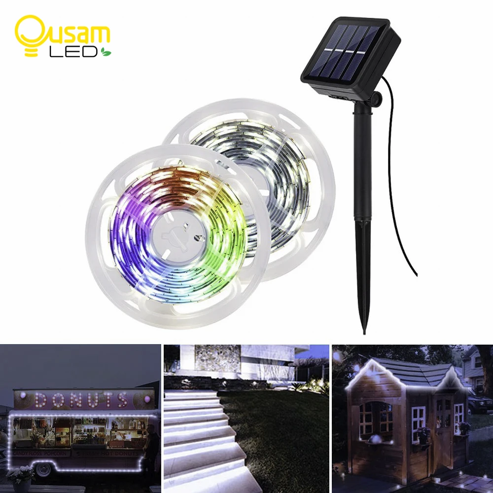 

Led Strip Solar Light Garden Outdoor Lighting Decoration 90LED Waterproof Led Tape Christmas Wedding Solar Strip Lights