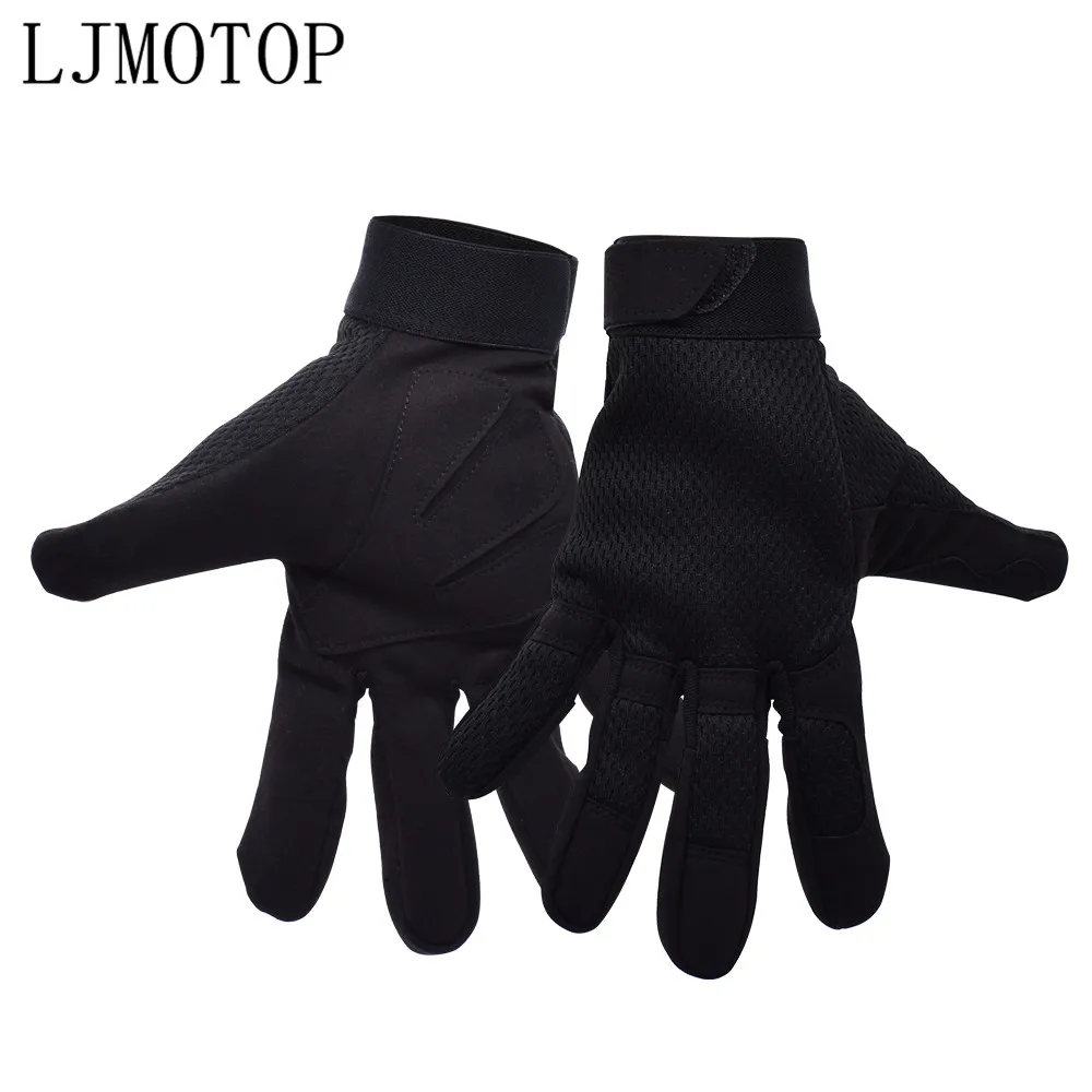 High Quality Motorcycle Gloves Full Finger Fiber Leather Outdoor Glove For kawasaki versys 650 z900 z1000 suzuki 650 africa twin