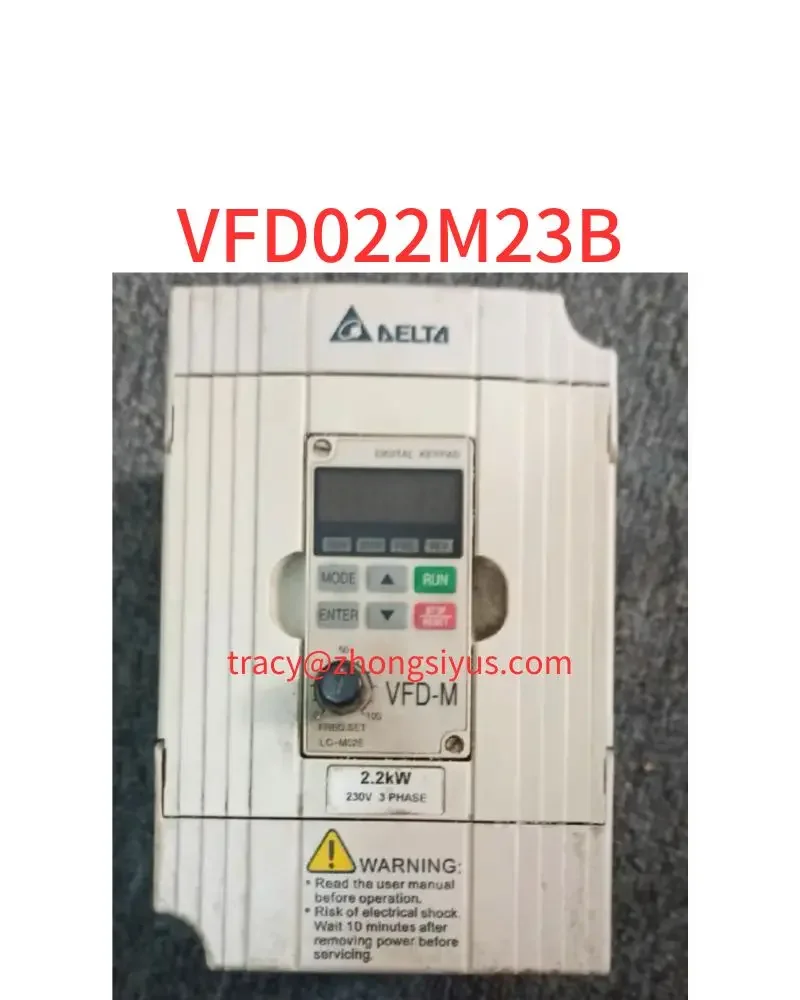 

Used m series 2.2 kw three-phase 220V converter, VFD022M23B