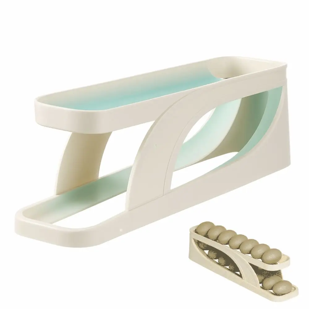 Automatic Scrolling Automatic Scrolling Egg Rack Rolldown Design Double-layer Egg Basket Container Automatic Rolling Egg Holder