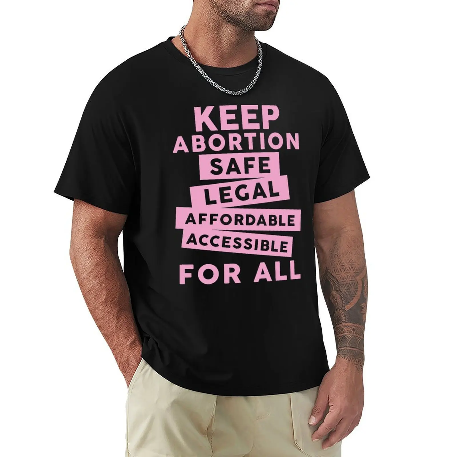 Keep Abortion Safe, Legal, Affordable, Accessible For All T-Shirt Plus Size Workout Short Sleeve Top