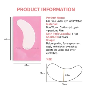MJ 50Pairs Eyelash Pad Gel Patch Injerto de injerto de pestañas debajo de los parches de los ojos para la aplicación de calcomanía de papel de extensión de pestañas maquillaje 6 mejores accesorios de pestañas de ventas - №4