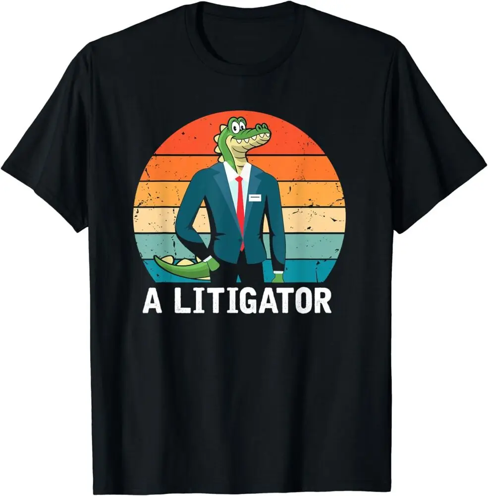 A Litigator - Funny Alligator Attorney Alitigator T-ShirtSize S-5XL Anime Graphic T-shirts for Men Clothing Women Tees