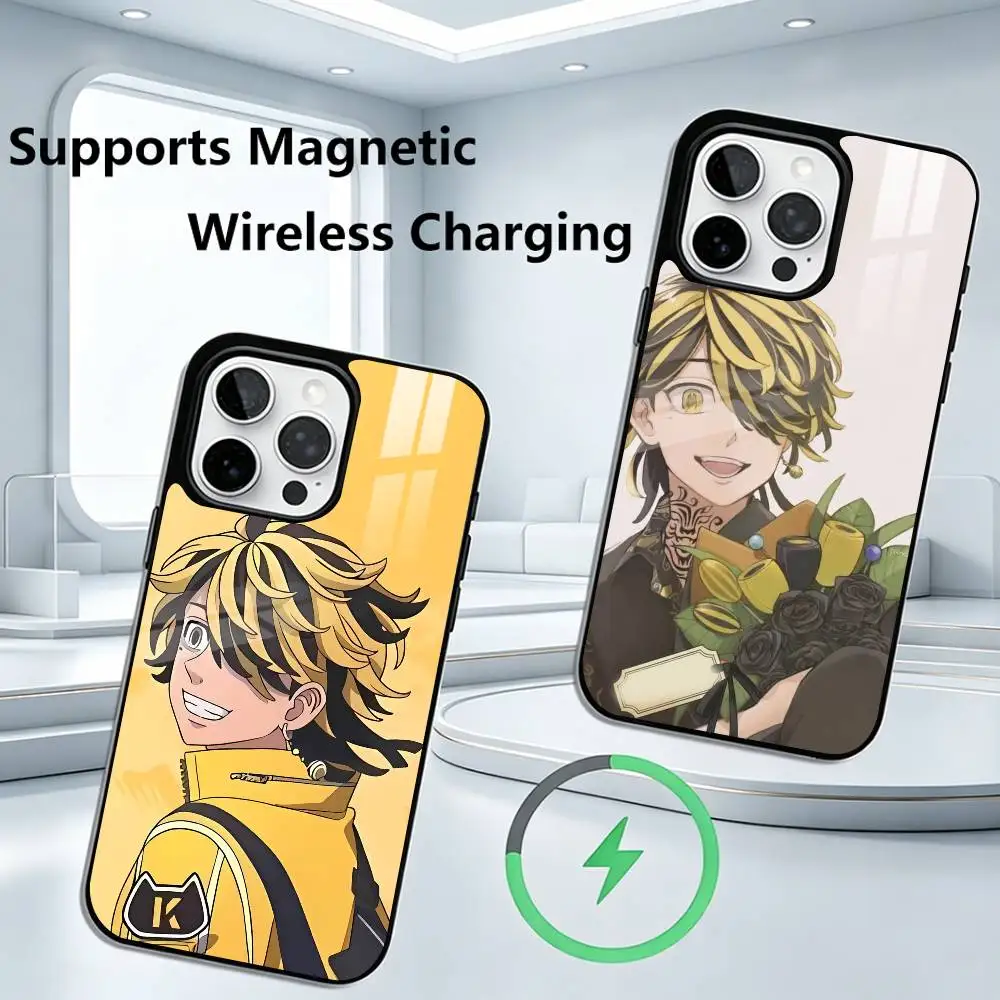 

Kazutora Hanemiya T-Tokyo R-Revengers Phone Case For iPhone17,16,15,14,13,12, Allows magnetic wireless charging