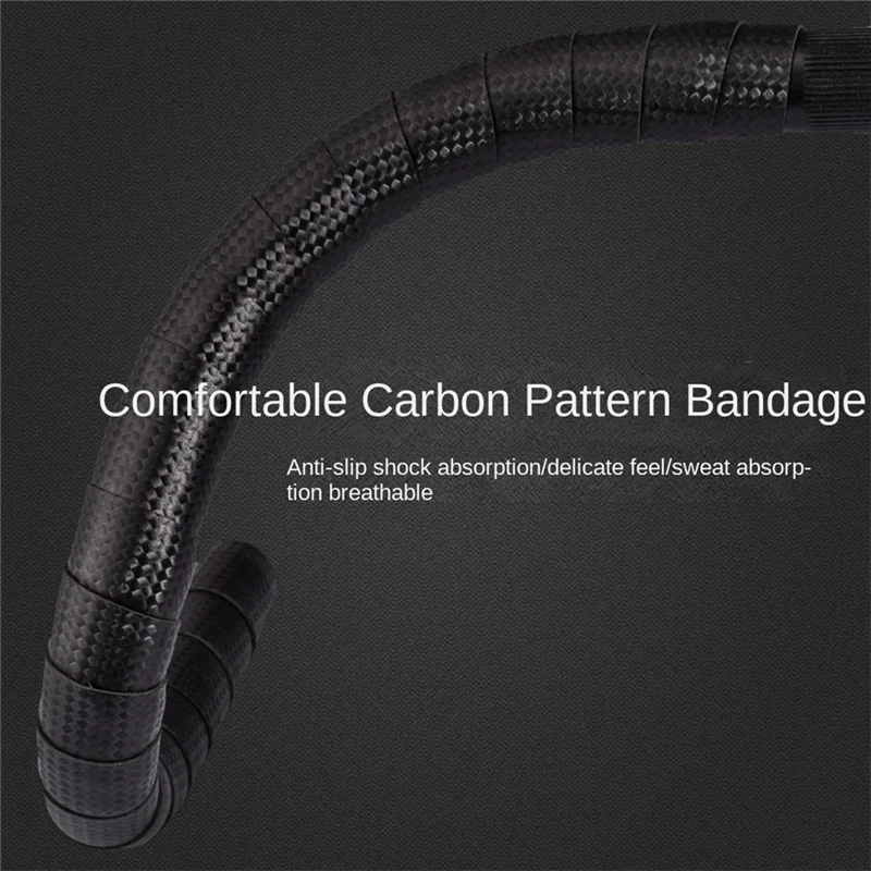 

A44M Breathable Carbon Pattern Bicycle Road Bike Straps Anti-Slip Shock-Absorbing Carbon Pattern Handlebar Tape