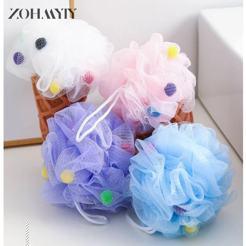 

Ice Cream Body Scrubber Mesh Foaming Sponge Bath Shower Sponge Puffs Loofahs Exfoliating Scrubber Bathing Cleaning Accessories