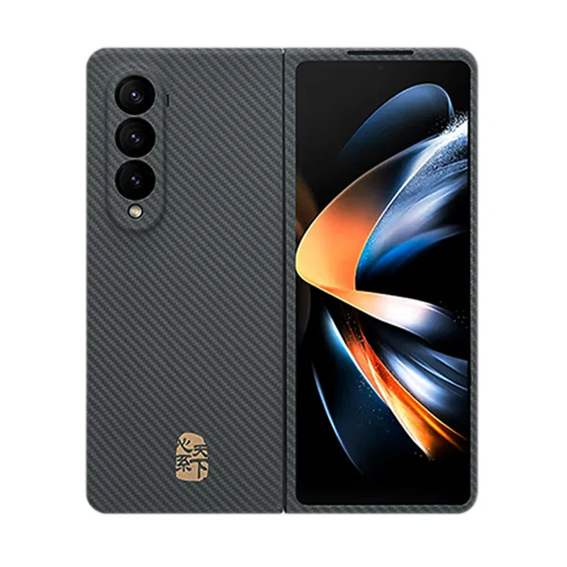 

Арамидный чехол для Samsung Galaxy Z Fold5 Z Fold4, чехол из углеродного волокна, чехол, аксессуары для мобильных телефонов
