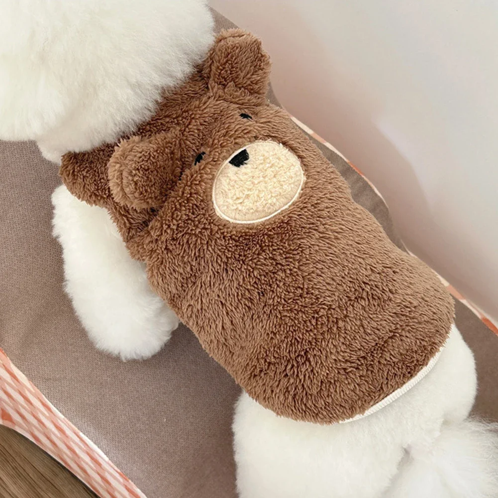 

Winter Clothing Plush Teddy Bear Sweater Warmth Pets Cute Clothes Teddy Schnauzer Clothes Puppy Designer Dog Clothes