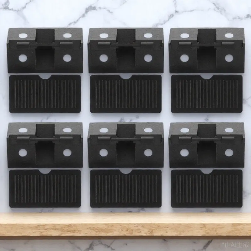 

100Pcs Corner Bracket Cabinet Fastener Plastic Corner Brace Right Angle Joint Angle Bracket for Home Office Furniture Assembly