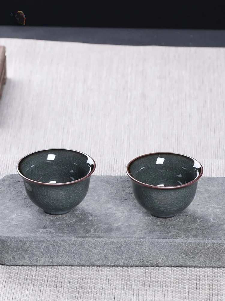 

Чайная чашка Ling Qing Fang Cerc Gongfu, одиночная фарфоровая чашка, чашка для напитков Iron Bowl Ice Craling, чайная чаша, чашка для ароматных напитков