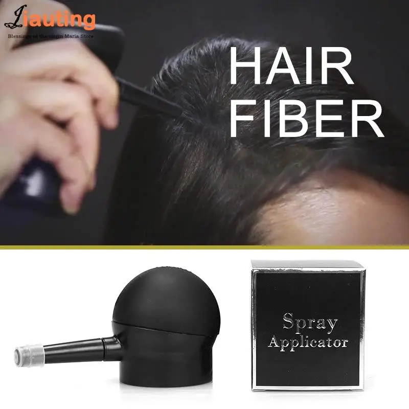 Hair Spray Portable Hair Building Fiber Powder Spray Applicator Extension Nozzle Pump For Hair Loss Hair Fiber Sprinkler Nozzle