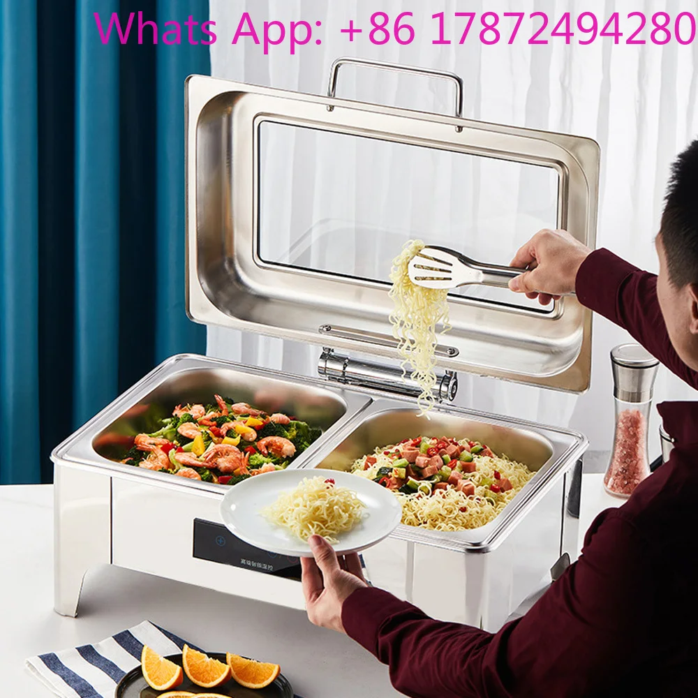 Commercial Buffet Stove Food Insulation Machine Stainless Steel Holding Furnace Electric Heating Buffy Machine