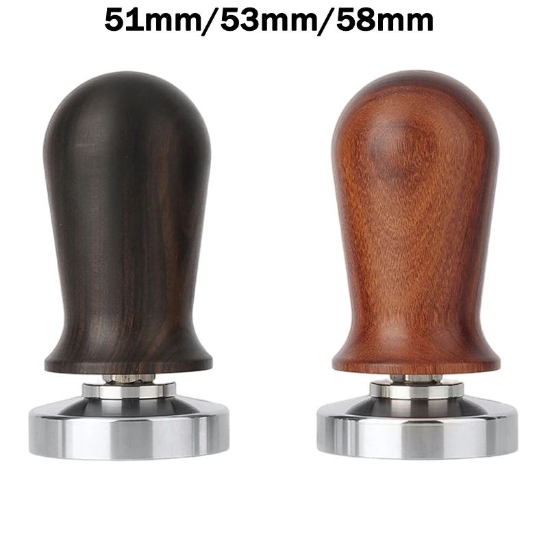 Coffee Tamper Distributor 51/53/58mm Stainless Steel Calibrated Espresso Coffee Tamper 30lb Spring Loaded Elastic Coffee Tamper