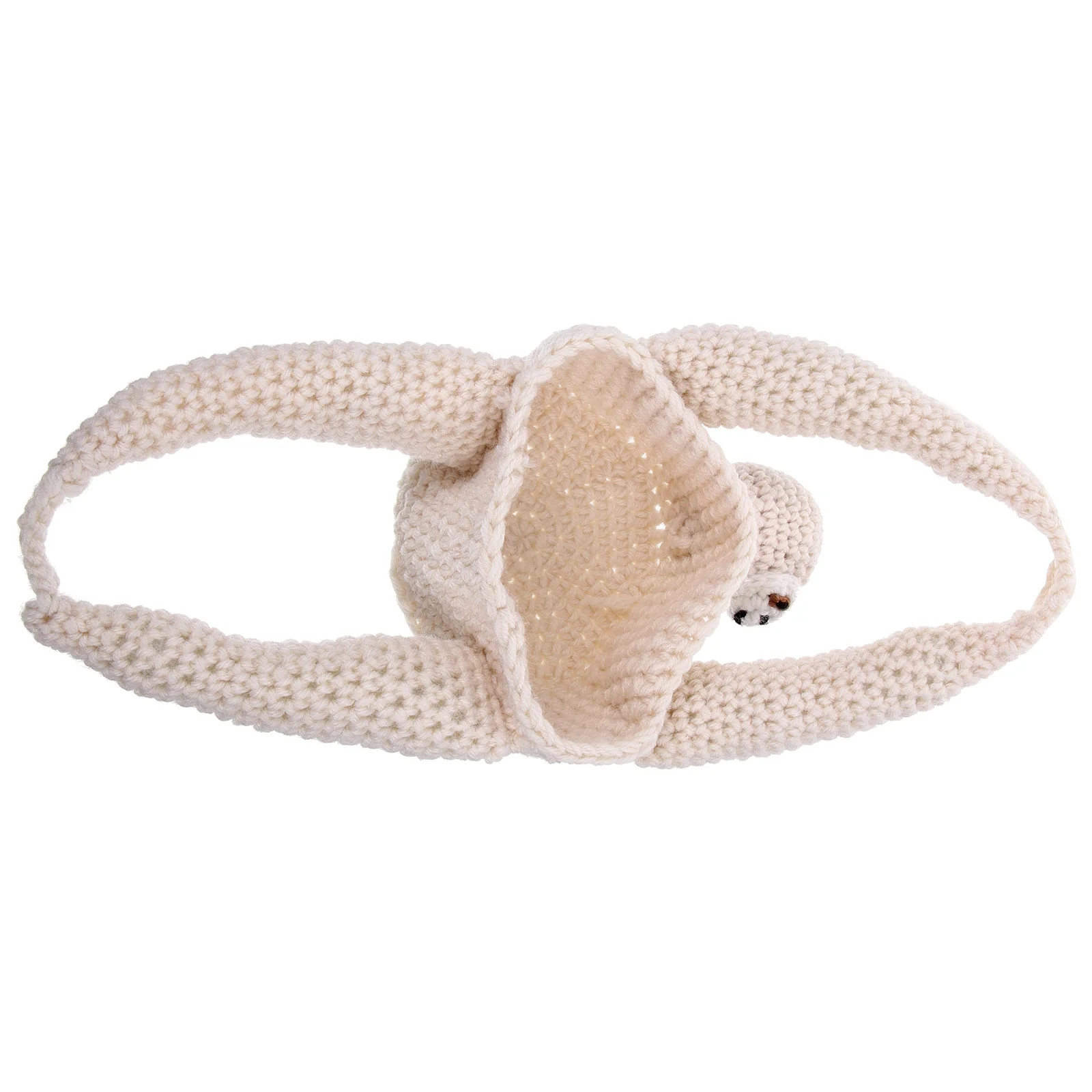 

Handmade Sloth Pendant 20x16x9 Cotton Rope Planter Holder Crochet Hanging Basket for Balcony Bedroom Office Succulent Home Decor