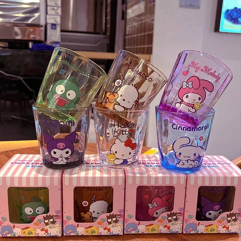 

6 Styles Hello Kitty Children's Mouthwash Cup Acrylic Cinnamoroll Kuromi Beer Cup Toothbrush Cup Children's Face Wash Cup