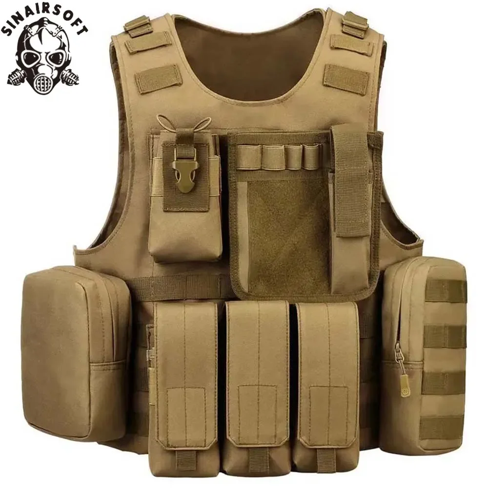 sinairsoft-tactical-vest-airsoft-military-pouches-adjustable-molle-protection-outdoor-fishing-hunting-paintball-amphibious-vest